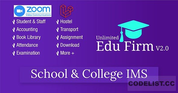 دانلود اسکریپت Unlimited Edu Firm School & College Information Management System